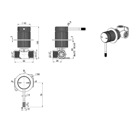 Mica Fluted Shower Mixer