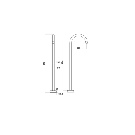 Mica Freestanding - Bath Spout