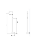 Mica Freestanding Mixer - Bath Spout