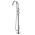 Mica Freestanding Mixer with Hand Shower - Bath Spout