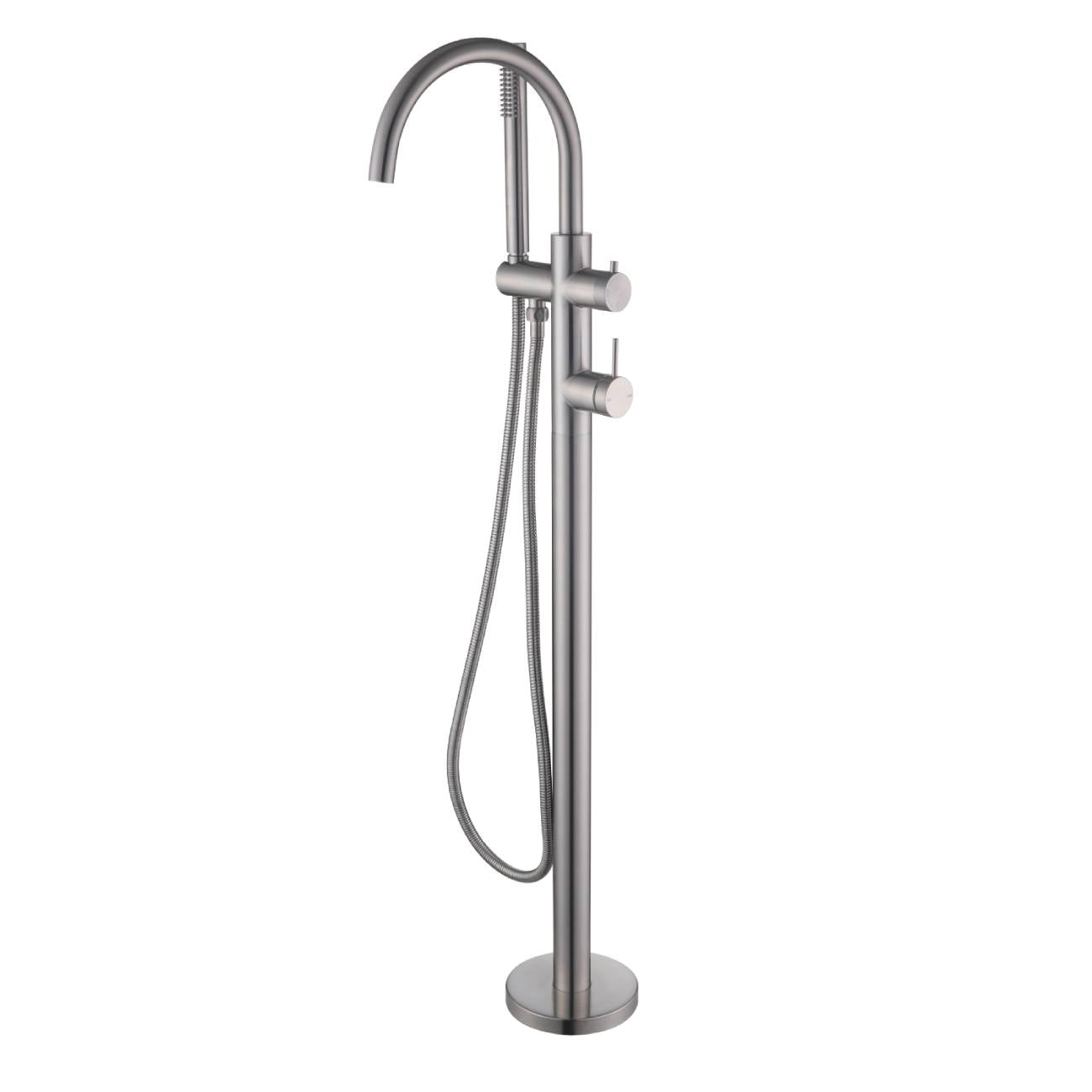 Mica Freestanding Mixer with Hand Shower - Bath Spout