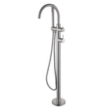 Mica Freestanding Mixer with Hand Shower - Bath Spout