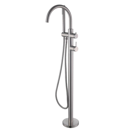 Mica Freestanding Mixer with Hand Shower - Bath Spout