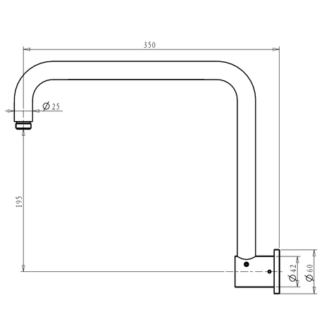 Mica Goose Neck Shower Arm