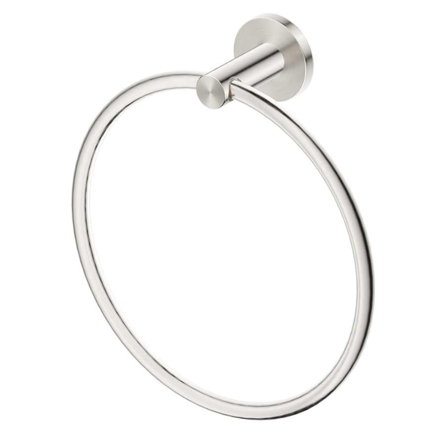 Mica Hand Towel Ring (Brushed Nickel)