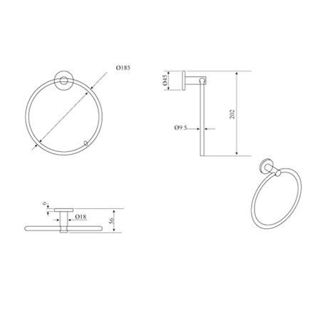 Mica Hand Towel Ring