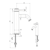 Mica Heritage Curved Spout Basin Mixer