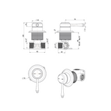 Mica Heritage Shower Mixer – TRIM KIT ONLY