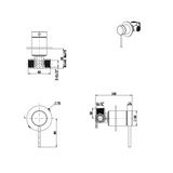 Mica Shower Mixer – TRIM KIT ONLY