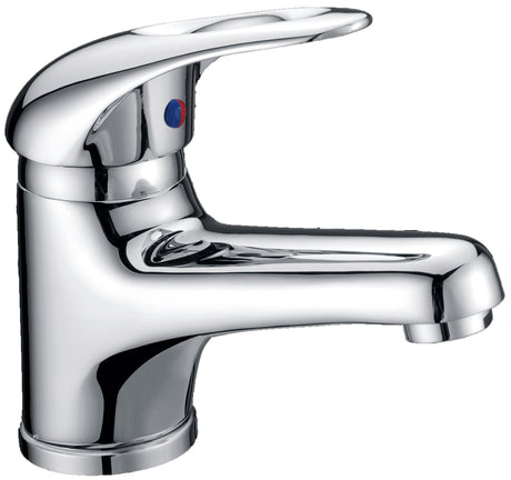 Mina Slim Rectangle Handle Basin Mixer Lead Free Chrome