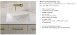Timberline NEVADA Classic Wall Hung Vanity (All Sizes)