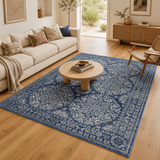 Mirage Gwyneth Stunning Transitional Navy Runner Rug