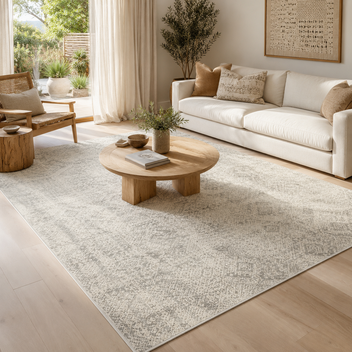 Mirage Zelda Silver Grey Rug