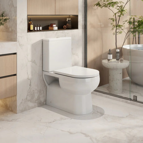 Moi Back-to-Wall Toilet Suite (Gloss White)