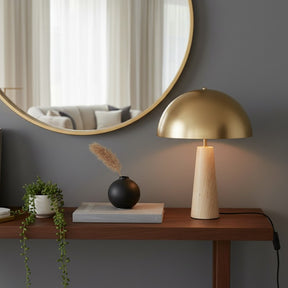 Molly Solid natural Travertine Lamp