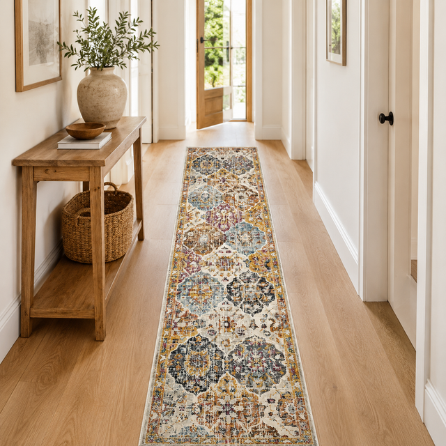 Museum 861 Rust Runner Rug