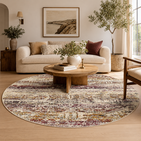 Museum Lili Fuschia Round Rug