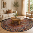 Museum Preston Multi Coloured Round Rug