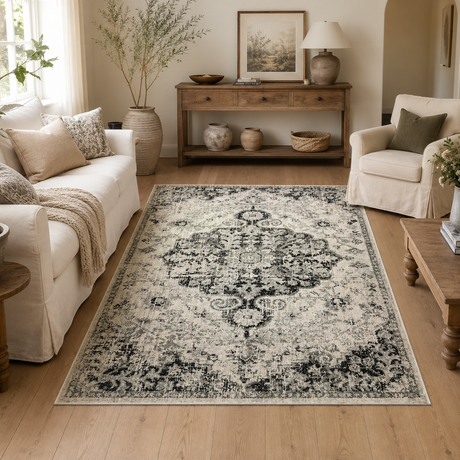 Museum Transitional Charcoal Rug