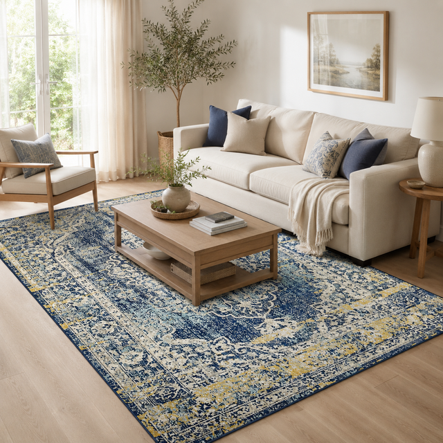 Museum Wilson Navy Rug