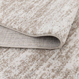 Nola Canvas Abstract Beige Rug - N009
