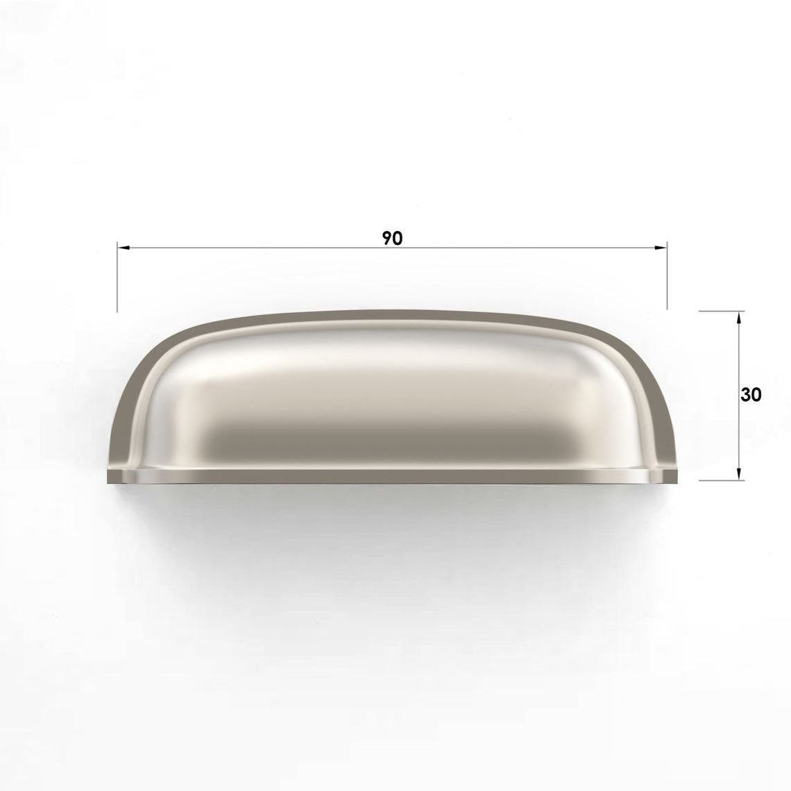 NEWPORT - 90mm Handle (Premium Solid Brass Construction)
