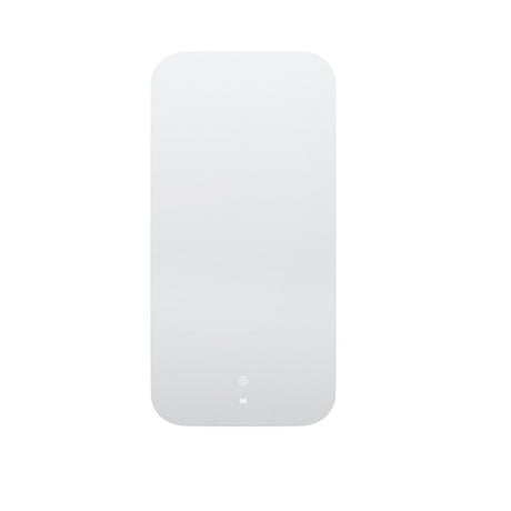 NEWPORT LED Soft Square Frameless Back Lit Tuffi Mirror 900x450mm