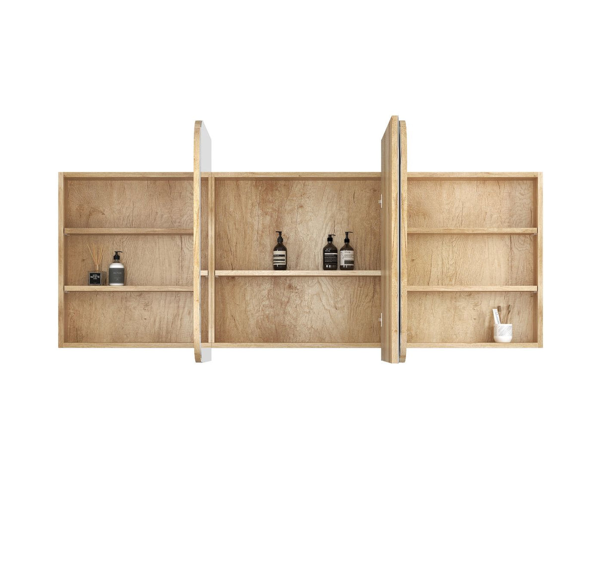 NEWPORT Natural Soft Square Shaving Cabinet (Optional Sizes)