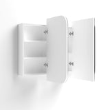 NEWPORT White Shaving Cabinet 1200x750mm with Optional LED