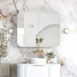 NEWPORT White Shaving Cabinet 900 x 750mm with Optional LED