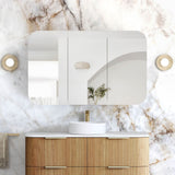 NEWPORT Woodland Oak Shaving Cabinet 1200x750mm with Optional LED