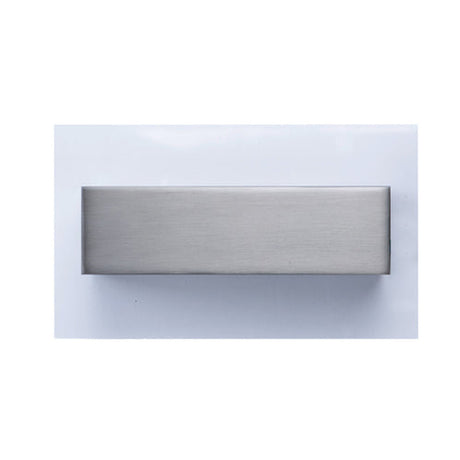 NEW YORK: City Series LED Interior Satin Nickel With Clear Acrylic Border Rectangular Wall Light