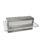NEW YORK: City Series LED Interior Satin Nickel With Clear Acrylic Border Rectangular Wall Light