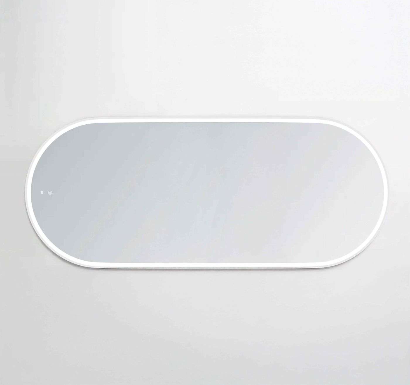NOOSA LED Oval Metal Frame Mirror 1800x750mm
