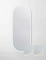 NOOSA LED Oval Metal Frame Mirror 1800x750mm