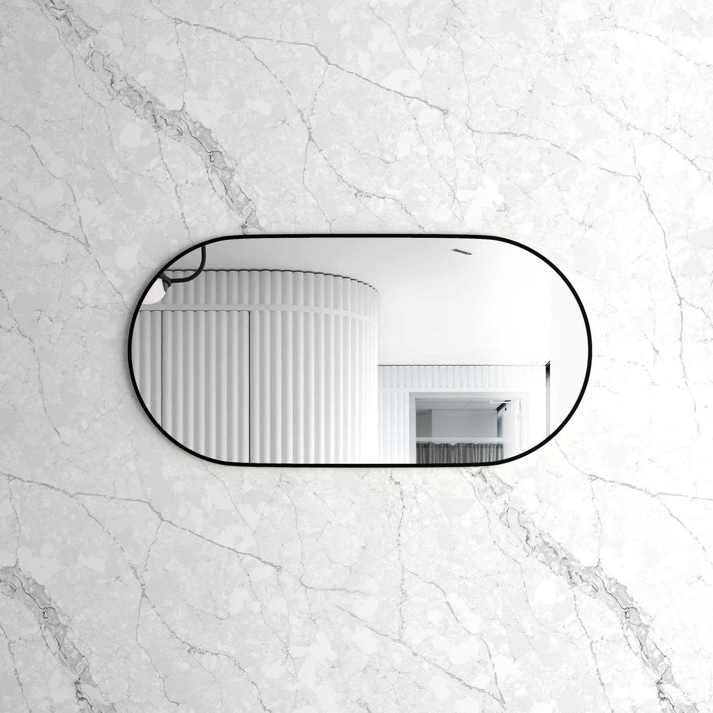 NOOSA Oval Framed Mirror 1200x600mm