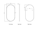 NOOSA Oval Framed Mirror 900x450mm