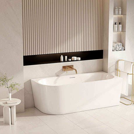 NOVA Ultra-Thin Corner Bathtub (Gloss White) 1400/1500/1700mm