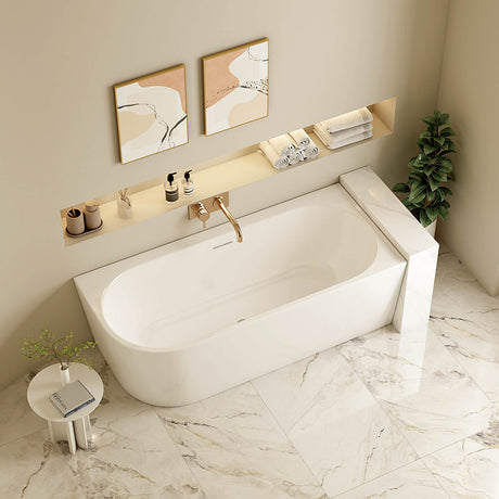NOVA Ultra-Thin Corner Bathtub (Gloss White) 1400/1500/1700mm