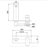 Nova Wall Basin Mixer