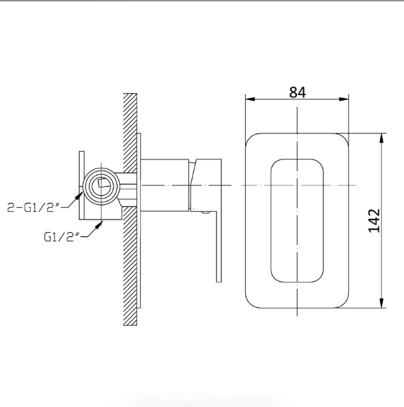Nova Wall Mixer