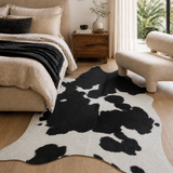 Natural Cow Hide Black White