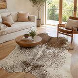 Natural Cow Hide Salt & Pepper Brown