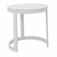 Neverland Outdoor Aluminium Round Side Table 44 cm in Charcoal/White