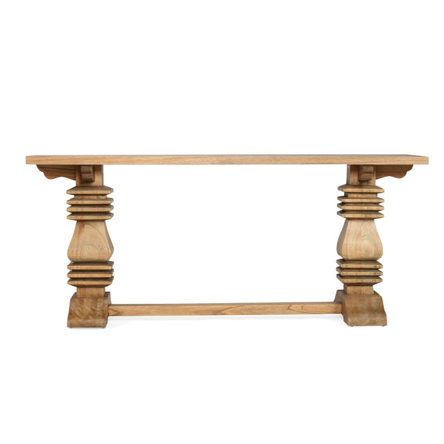 Newland Console Solid White Cedar  Table - 1.83m