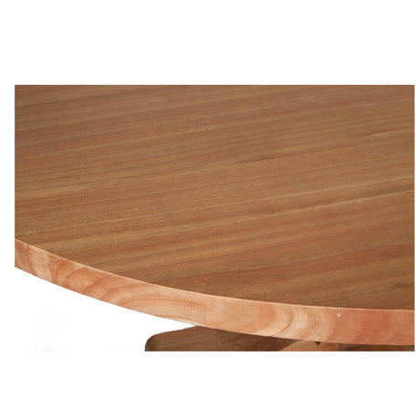 Newland Round Solid Mindi Wood Pedestal Table - 1.8m