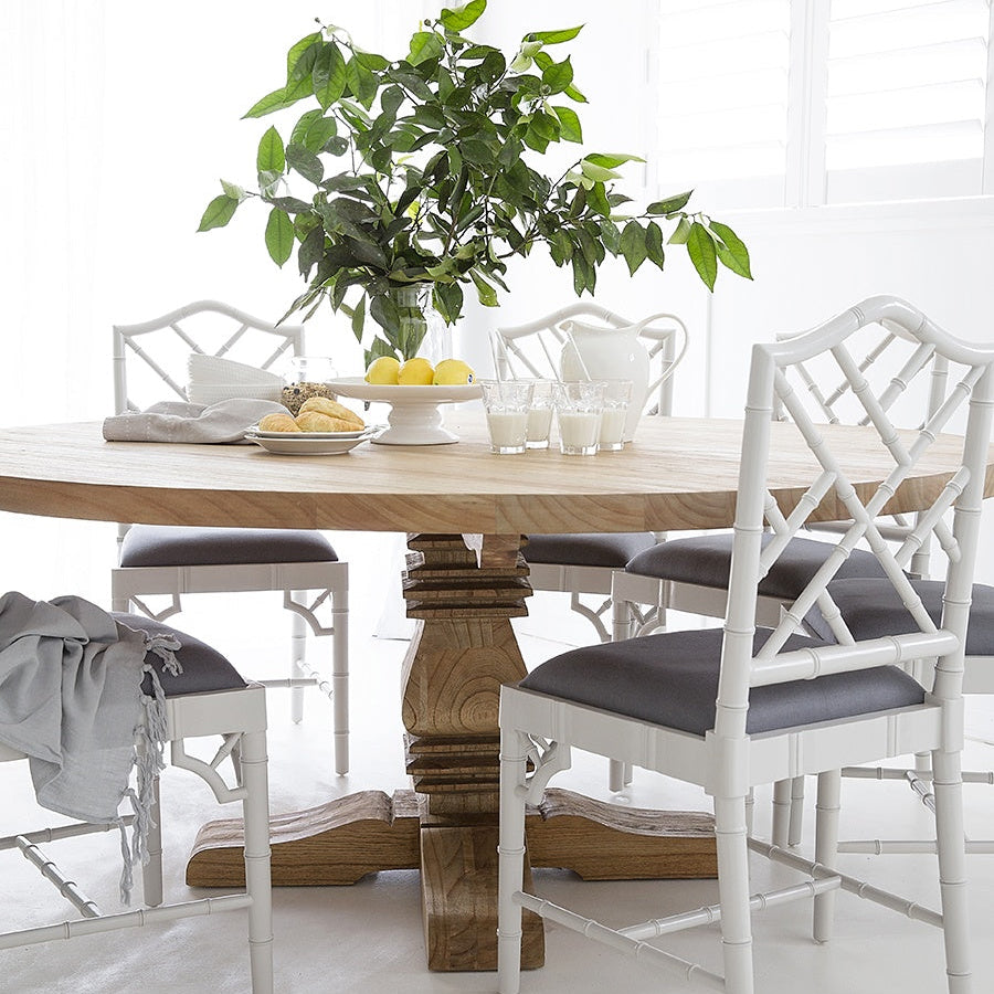 Newland Round Solid Wood  Pedestal Table - 1.5m
