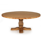 Newland Round Solid Wood  Pedestal Table - 1.5m