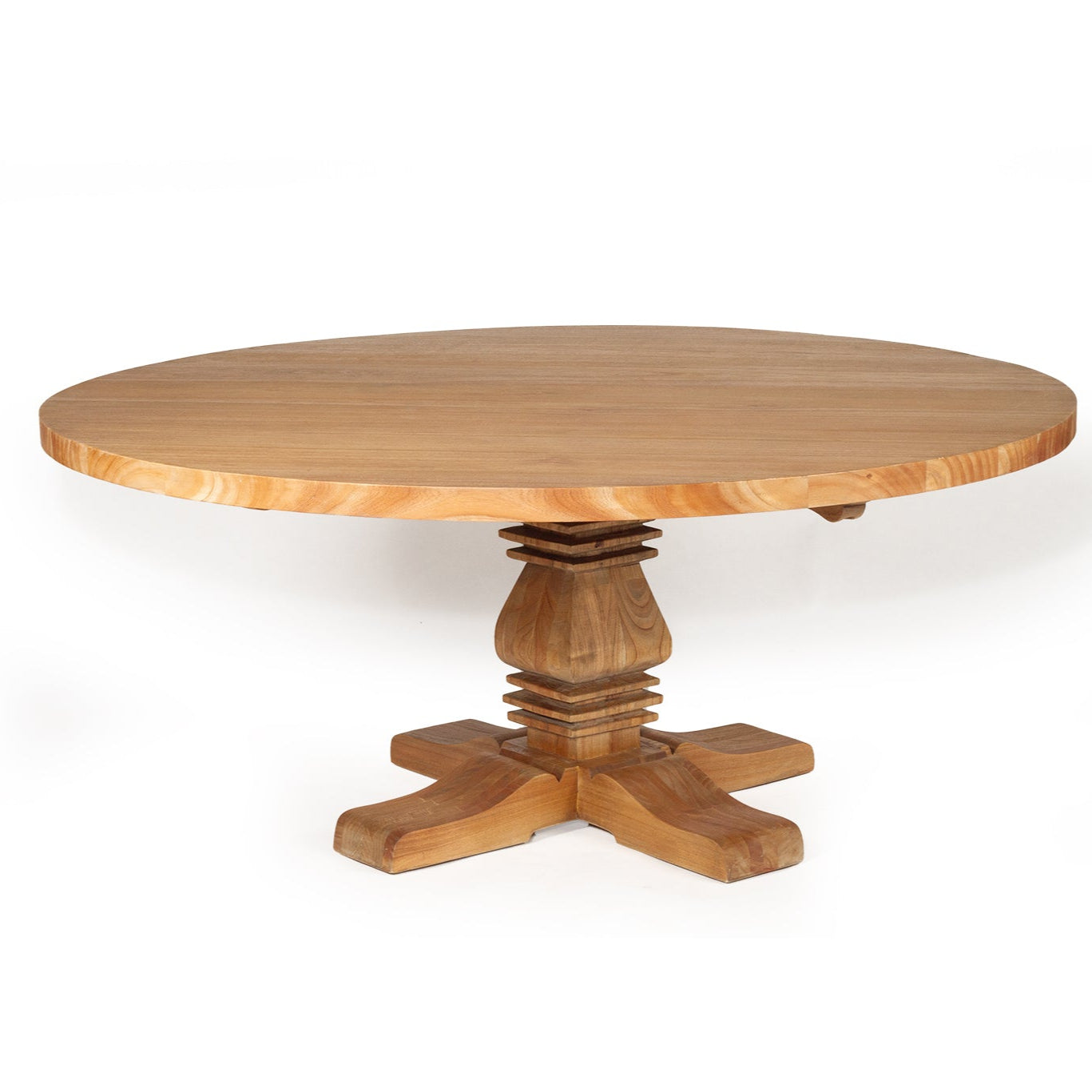Newland Round Solid Wood  Pedestal Table - 1.5m