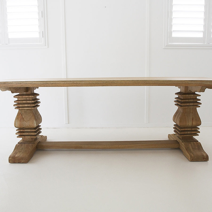 Newland Solid Wood Pedestal Table - 0.3m